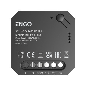 Разумное реле ENGO CONTROLS EREL-16 WIFI, 16А 