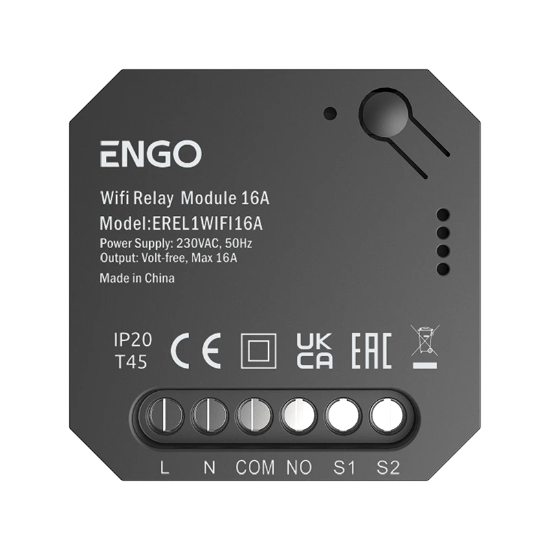Розумне реле ENGO CONTROLS EREL-16 WIFI, 16А 