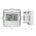 Інтернет регулятор для вбудованого монтажу під рамку ENGO CONTROLS Wi-Fi E55-W 55x55, 230В, білий 
