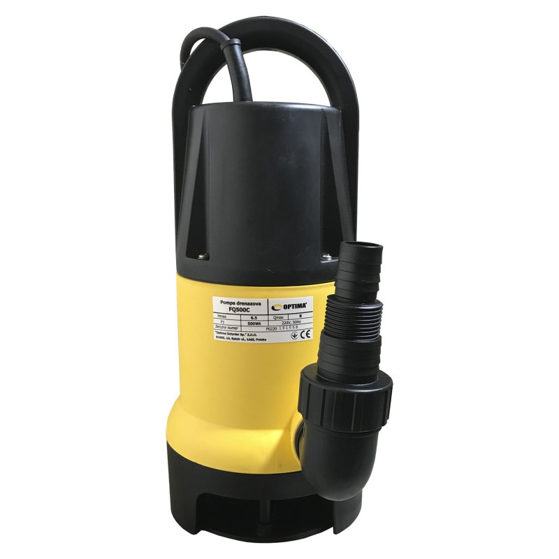 Дренажный насос со встроенным поплавком Optima FQ500 С 0,5кВт