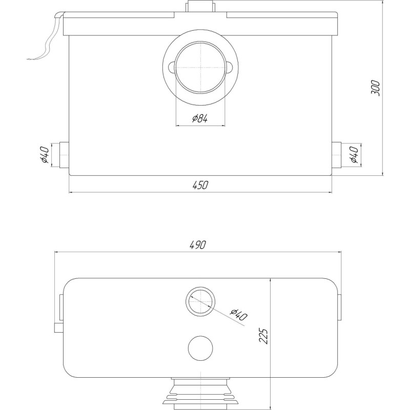 Каналізаційна установка VOLKS pumpe WC500-1