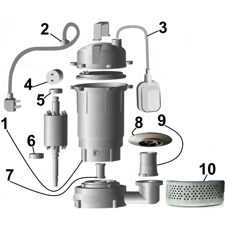 Дренажний насос VOLKS pumpe QDX8-30 1,5 кВт