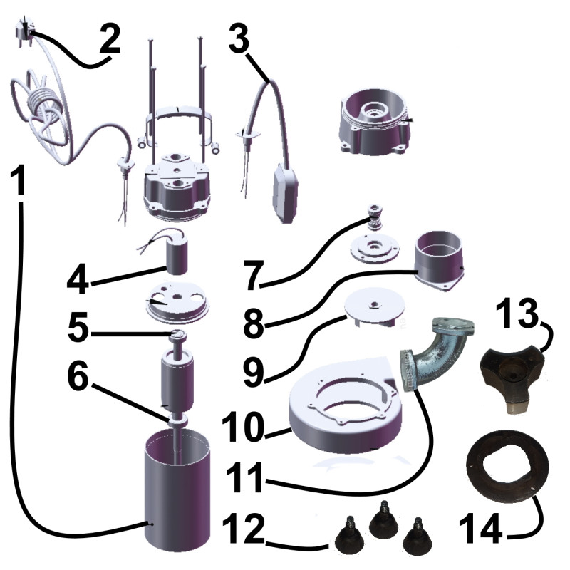 Фекальный насос с режущим механизмом Optima V1800 DF 1,8кВт