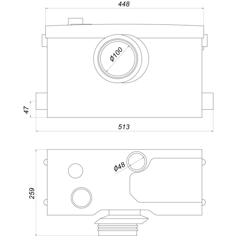 Каналізаційна установка VOLKS pumpe WC800