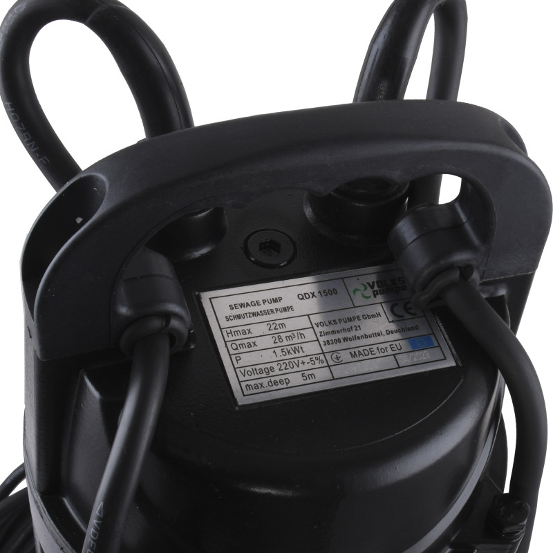 Насос дренажний VOLKS pumpe QDX1500 1,5кВт