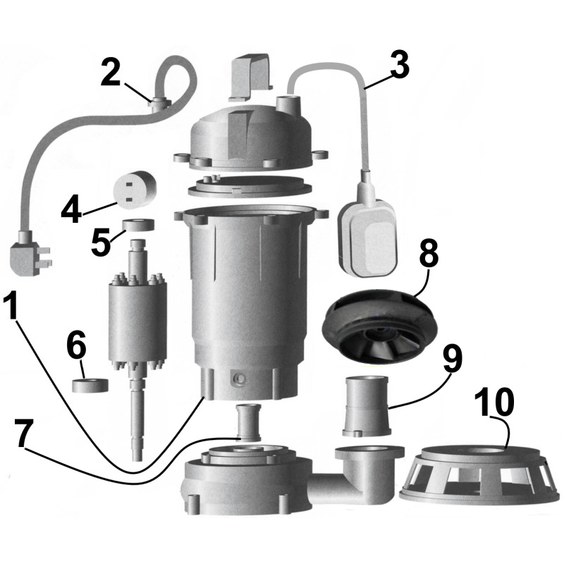 Насос дренажний VOLKS pumpe QDX1500 1,5кВт