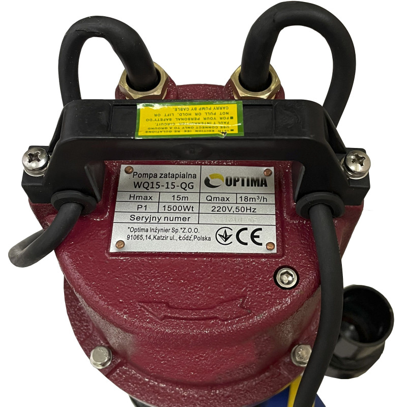 Фекальный насос с режущим механизмом Optima WQ15-15QG 1,5кВт