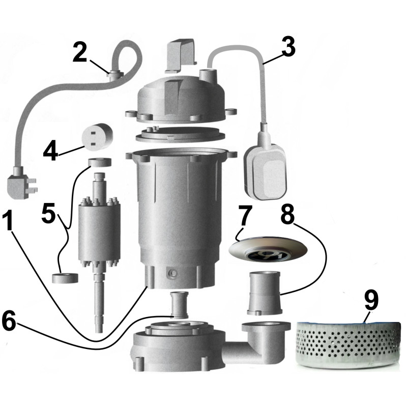 Насос дренажний VOLKS pumpe QDX6-12 1,1кВт
