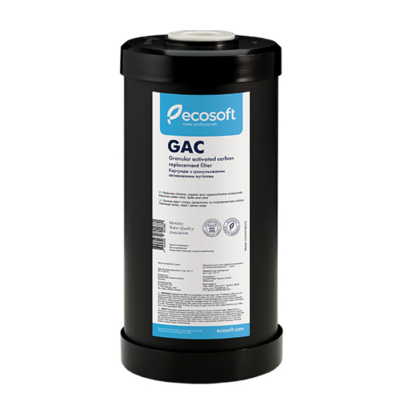 Картридж Ecosoft із гранульованим активованим вугіллям 4,5" х 10"
