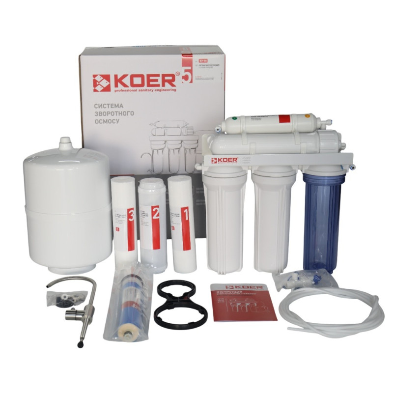 Система обратного осмоса KOER KV-90 5 ступеней, мембрана 75 галлон