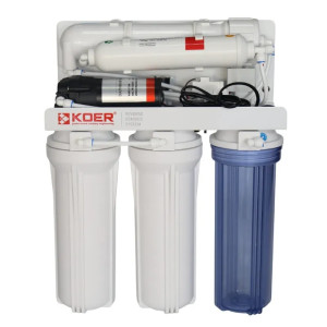 Система зворотного осмосу KOER KV-91 5 ступенів + помпа, мембрана 75 галон