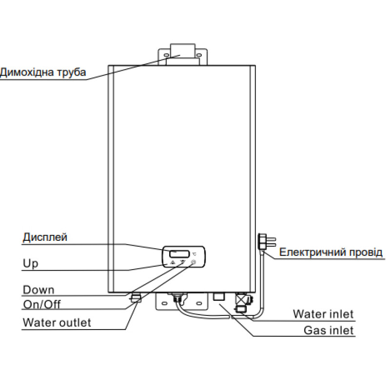 Газова колонка Rocterm VEGA 20-10K3CG 10 л/хв  