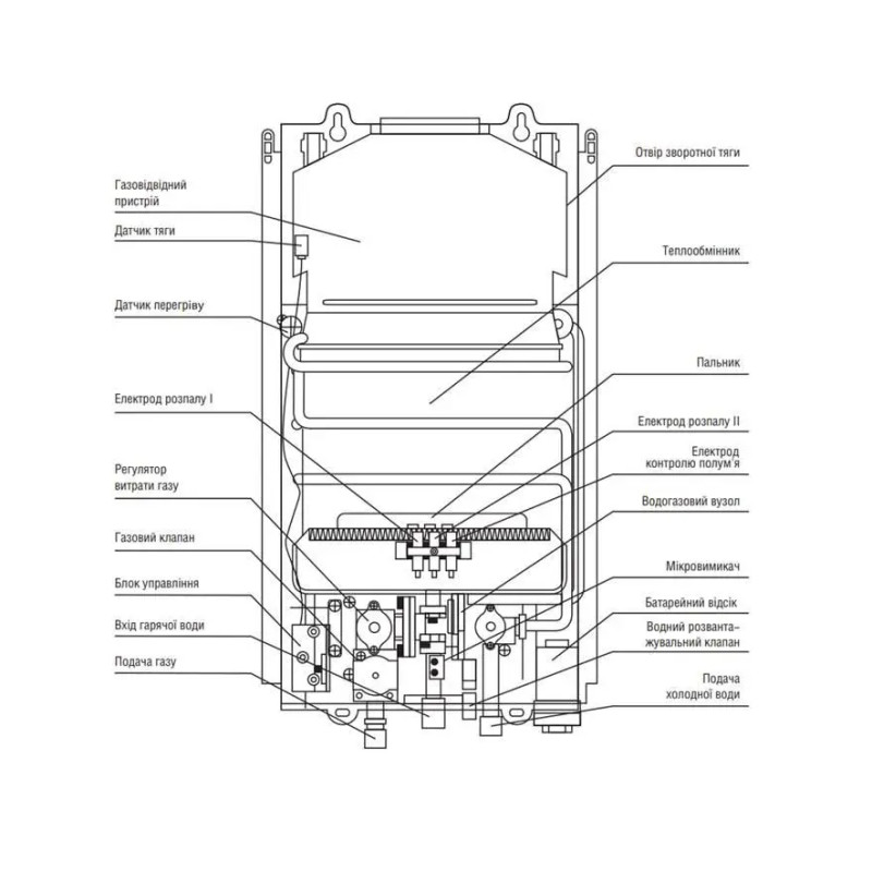 Газова колонка Rocterm ВПГ-10AE 008 10 л/хв 