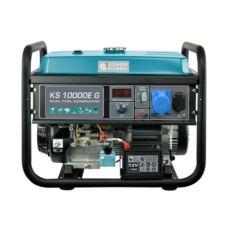 Газобензиновий генератор 8 кВт Konner & Sohnen KS 10000E G