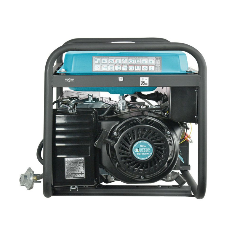 Газобензиновий генератор 4,5 кВт Konner & Sohnen KS 5000E G