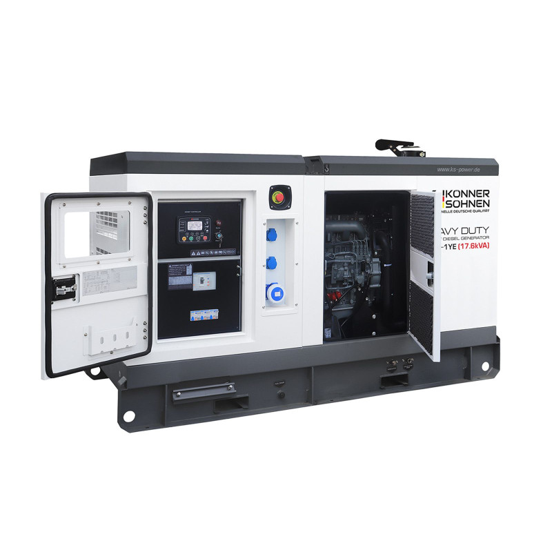Дизельна однофазна електростанція 17,6 кВА Konner & Sohnen KS 18-1YE