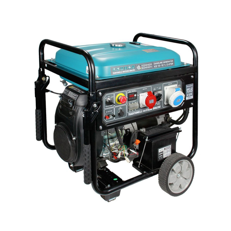 Бензиновий двоциліндровий генератор 11 кВт Konner & Sohnen KS 15-1E 1/3 ATSR