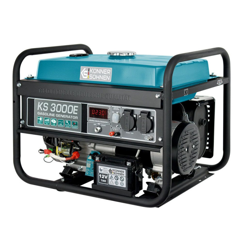Бензиновий генератор 3 кВт Konner & Sohnen KS 3000E