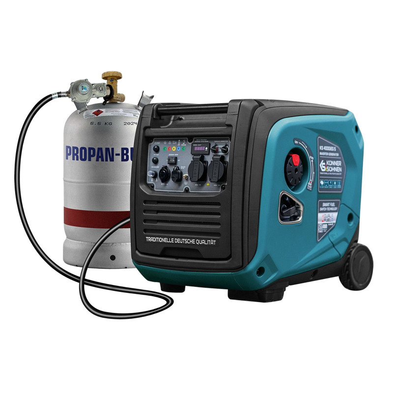Інверторний газобензиновий генератор 4 кВт Konner & Sohnen KS 4000iEG S