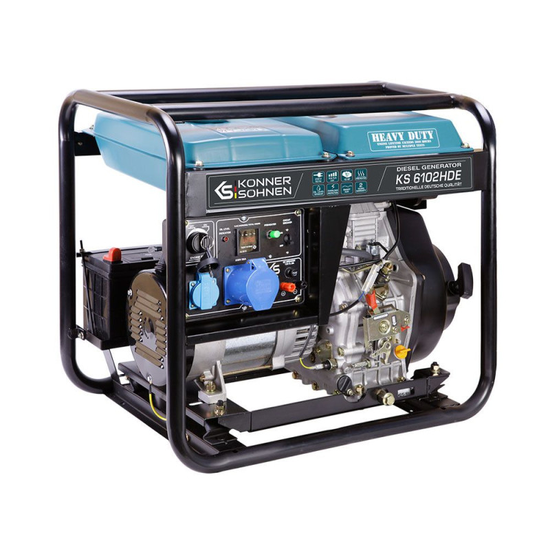 Дизельный генератор 5,5 кВт Konner & Sohnen KS 6102HDE (EURO II)