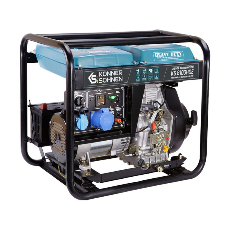Дизельний генератор 6,5 кВт KS 8100HDE (EURO V)