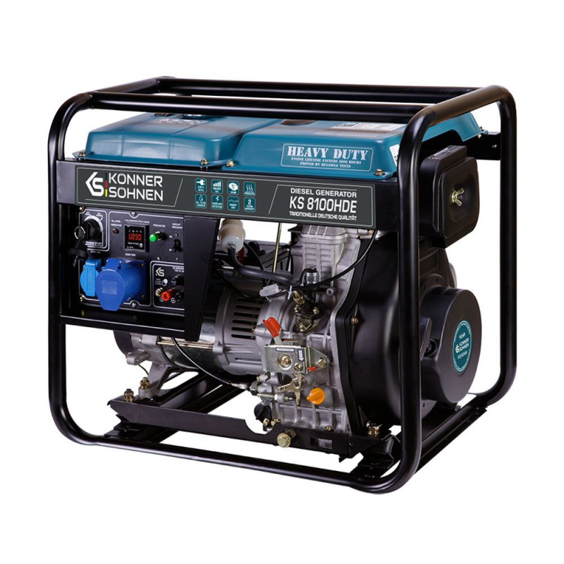 Дизельний генератор 6,5 кВт KS 8100HDE (EURO V)