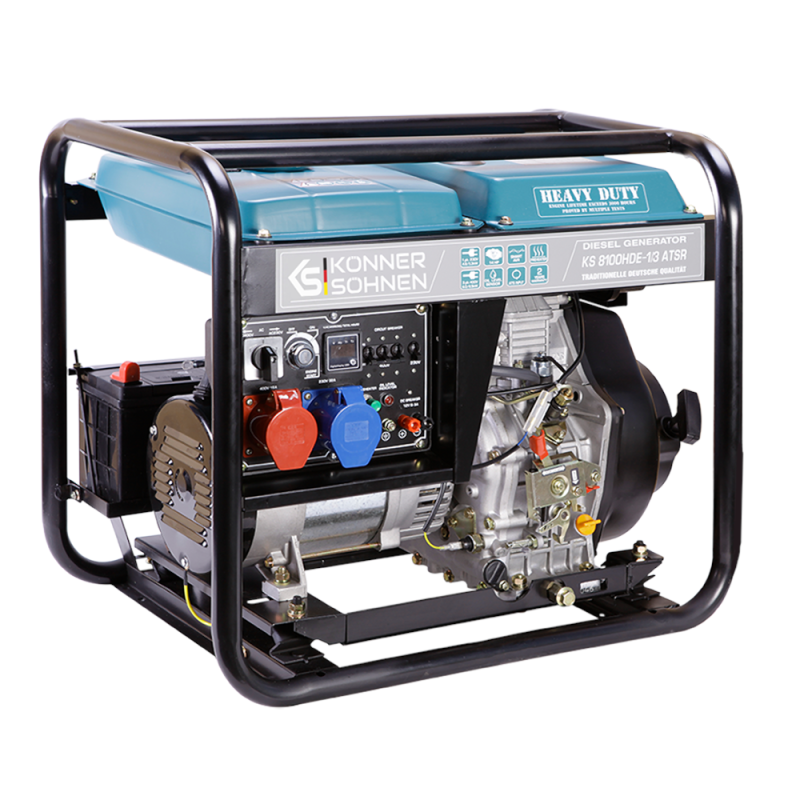 Дизельный генератор 6,5 кВт KS 8100HDE-1/3 ATSR (EURO V)