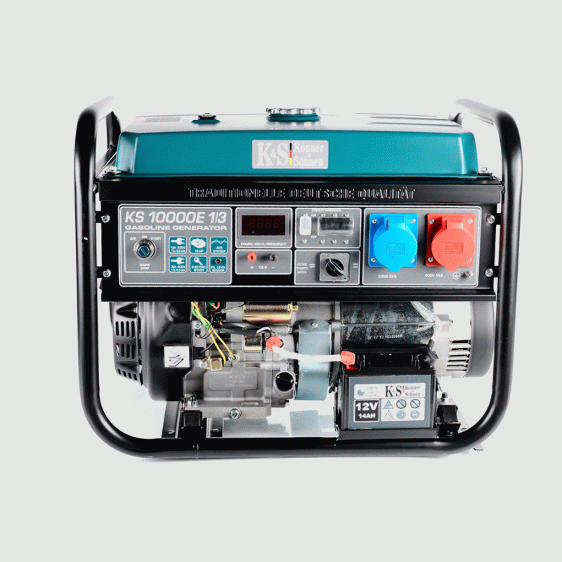 Бензиновий генератор 8 кВт Konner & Sohnen KS 10000E 1/3