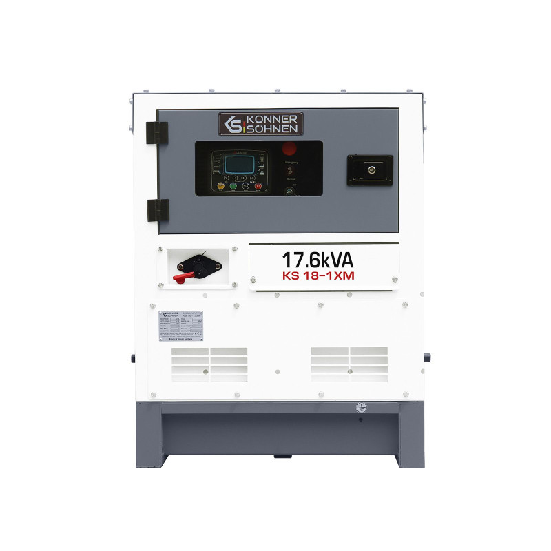Дизельна однофазна електростанція 17.6 кВА Konner & Sohnen KS 18-1XM