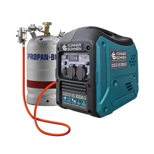 Інверторний генератор 3.3 кВт Konner & Sohnen KS 3000iG S (газ/бензин)