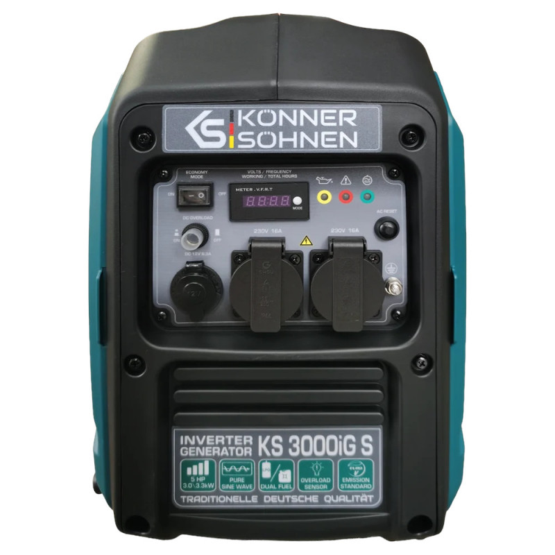 Інверторний генератор 3.3 кВт Konner & Sohnen KS 3000iG S (газ/бензин)