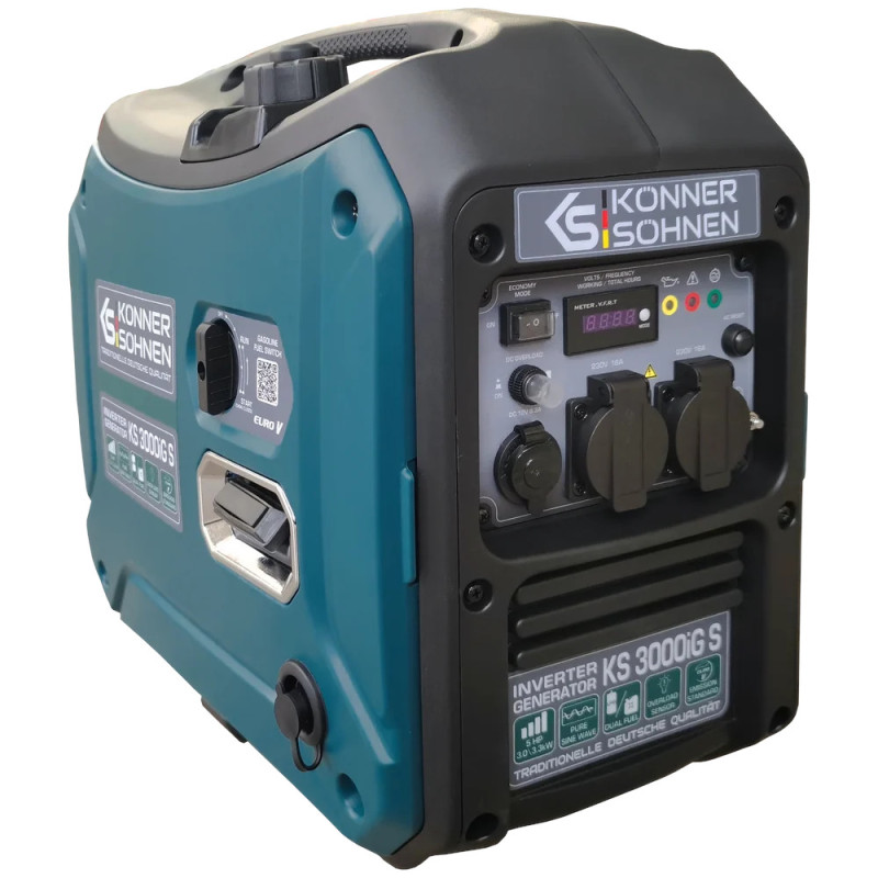 Інверторний генератор 3.3 кВт Konner & Sohnen KS 3000iG S (газ/бензин)