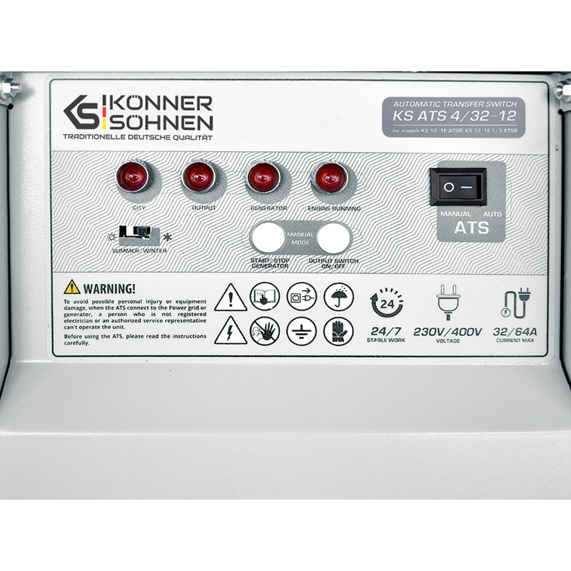 Блок автоматического ввода резерва KS ATS 4/32-12 Konner&Sohnen