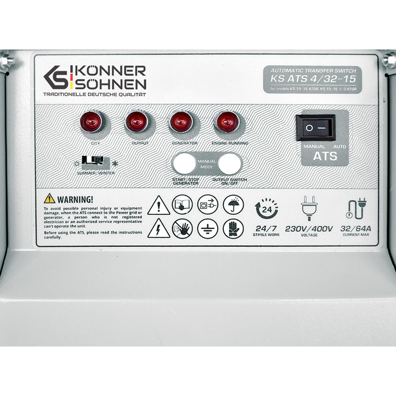 Блок автоматичного вводу резерву KS ATS 4/32-15 Konner&Sohnen