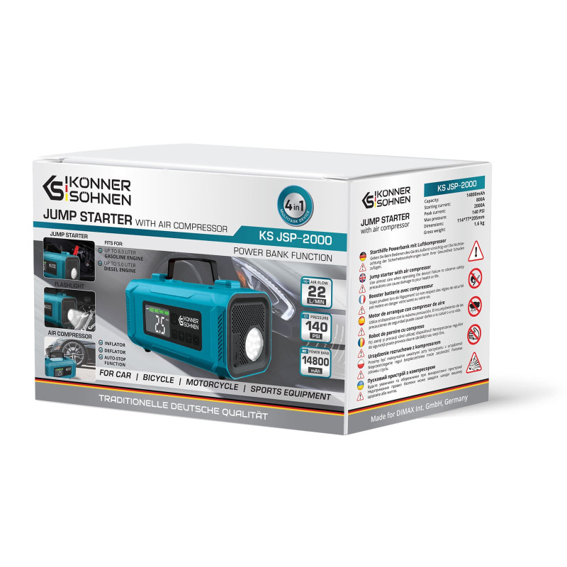 Пусковое устройство с компрессором Konner & Sohnen KS JSP-2000