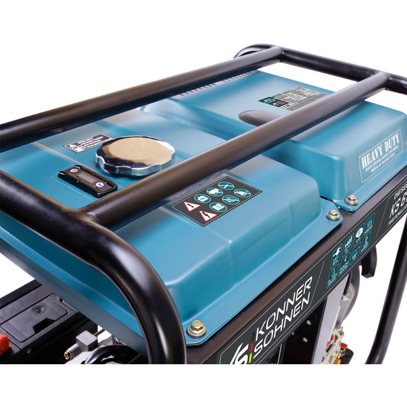 Дизельний генератор 5,5 кВт Konner & Sohnen KS 6100HDE (EURO V)