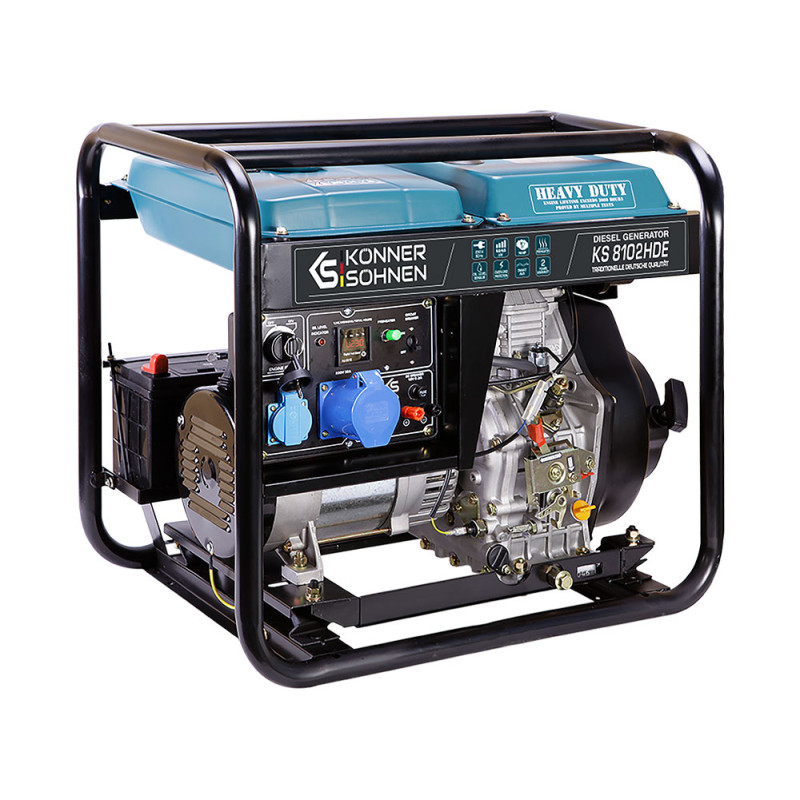 Дизельний генератор 6,5 кВТ Konner&Sohnen KS 8102HDE (EURO II)
