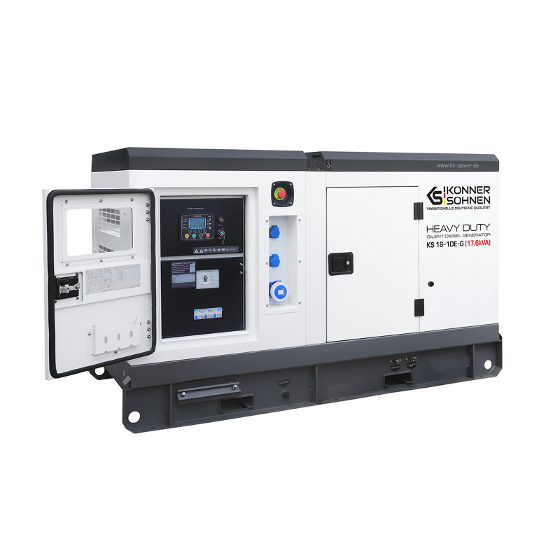 Дизельна однофазна електростанція 17,6 кВА Konner & Sohnen KS 18-1DE-G