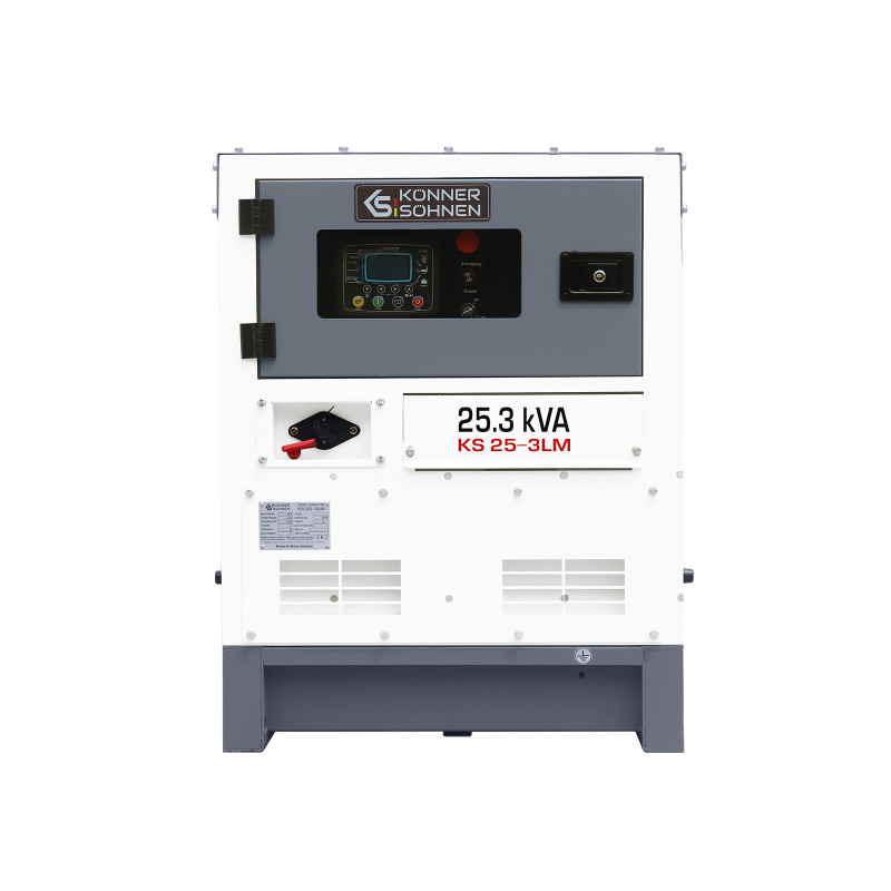 Дизельна трифазна електростанція 25,3 кВА Konner & Sohnen KS 25-3LM