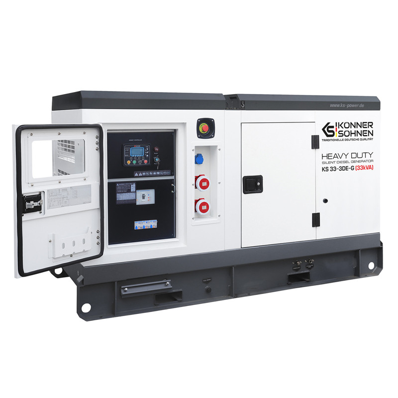 Дизельна трифазна електростанція 33 кВА Konner & Sohnen KS 33-3DE-G