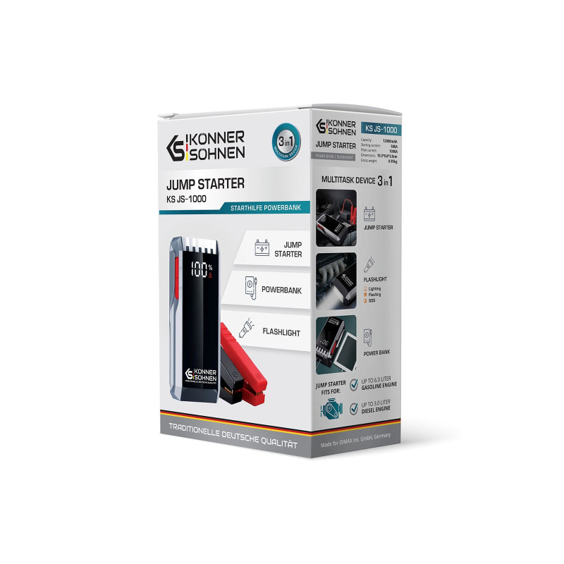 Пусковий пристрій для акумуляторів Konner & Sohnen KS JS-1000