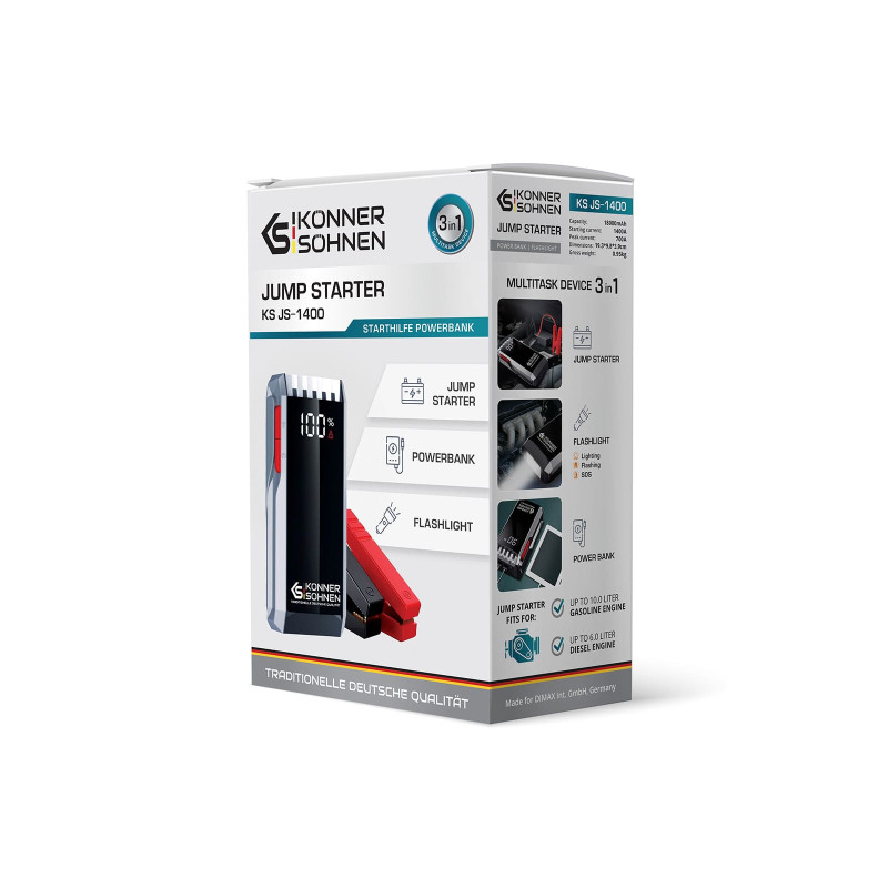Пусковий пристрій для акумуляторів Konner & Sohnen KS JS-1400
