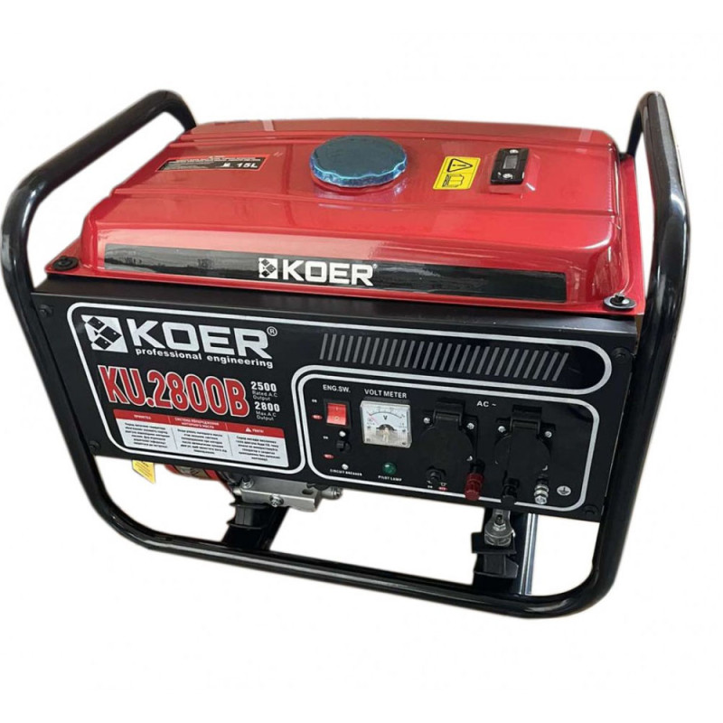 Бензиновий генератор 2.8 кВт  KOER KU.2800B електростартер