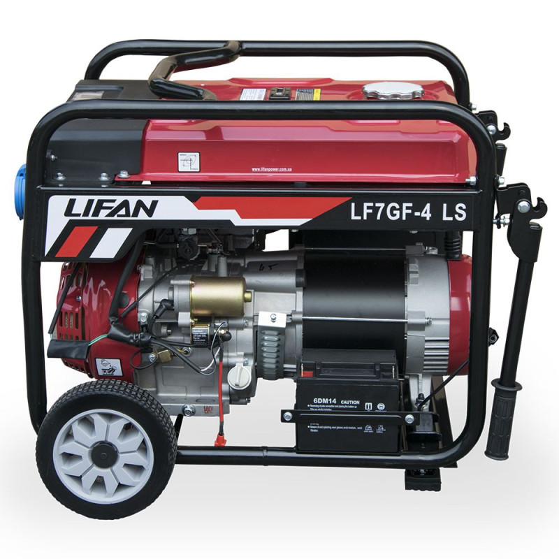Газобензиновий генератор 7 кВт LIFAN LF7GF-4LS BIFUEL з електростартером