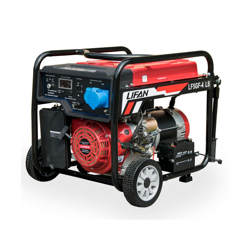 Бензиновий генератор 5 кВт LIFAN LF5GF-4LS електростартер