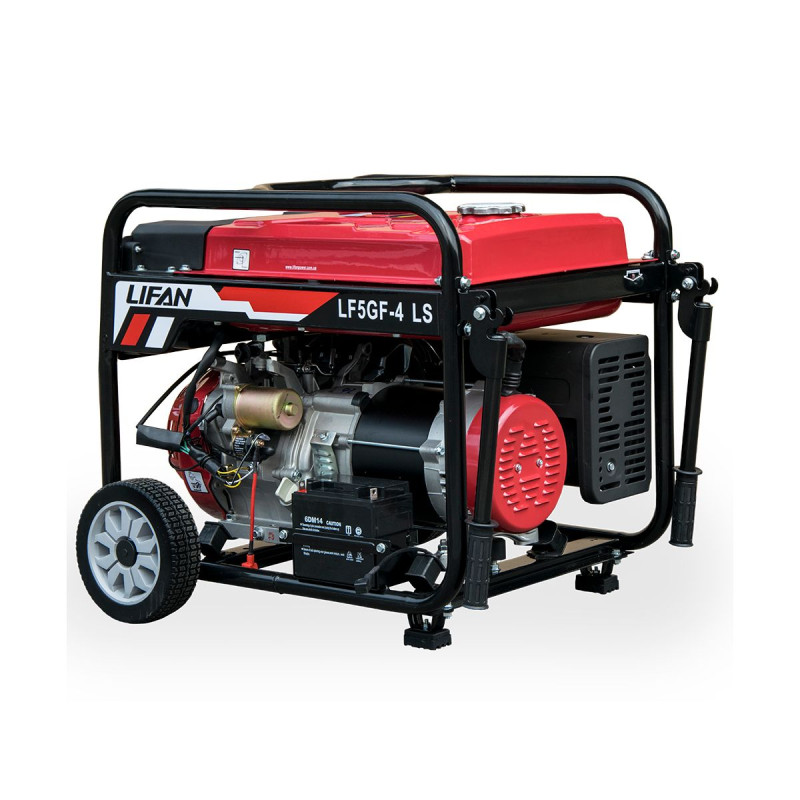 Бензиновий генератор 5 кВт LIFAN LF5GF-4LS електростартер