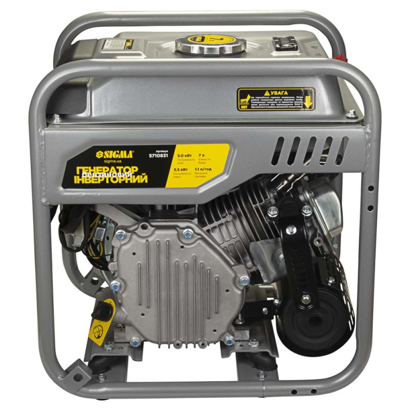 Генератор інверторний бензиновий 3.0/3.5кВт 7л 4-х тактний ручний запуск SIGMA (5710831)
