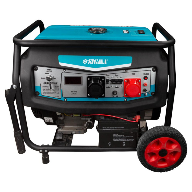 Генератор бензиновый 220-380В 7.5/8.0кВт 4-х тактный электрозапуск SIGMA (5710501)