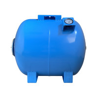 Гідроакумулятор 80л VOLKS pumpe 10bar горизонтальний (з манометром)