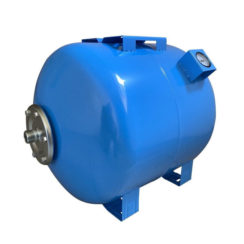 Гидроаккумулятор 80л VOLKS pumpe 10bar горизонтальный (с манометром)